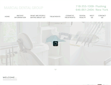 Tablet Screenshot of marcialdentalgroup.com